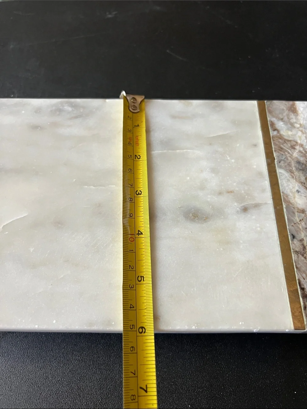 Marble Pattern White and Brown Decorative Desk Tray bathroom party